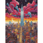 پازل 1000 تکه آرت پازل مدل Colorful Metropolis New York کد 41030