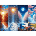 پازل 1000 تکه آرت پازل مدل Gates of the Seasons کد 41017