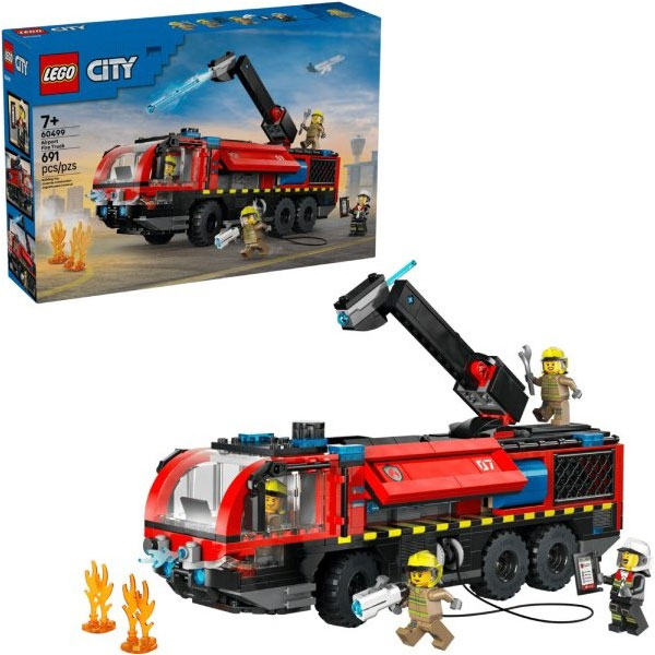 لگو-سری-سیتی-مدل-Airport-Fire-Truck-کد-60499-101 لگو سری سیتی مدل Airport Fire Truck کد 60499