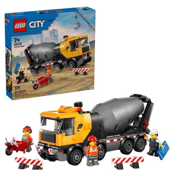 لگو-سری-سیتی-مدل-Cement-Mixer-کد-60478-101 لگو سری سیتی مدل Cement Mixer کد 60478