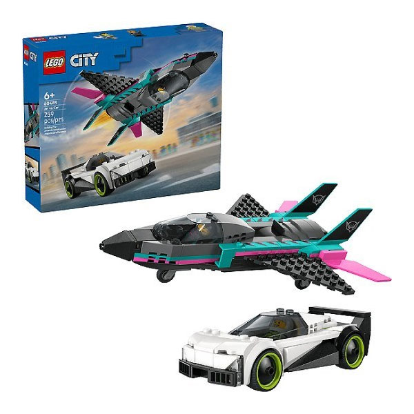 لگو-سری-سیتی-مدل-Jet-vs.-Car-کد-60489-101 لگو سری سیتی مدل Jet vs. Car کد 60489