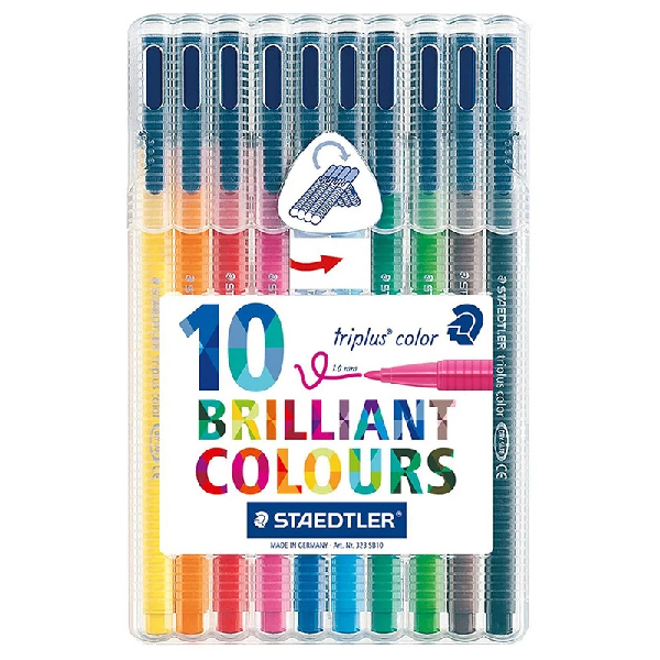 ماژیک 10 رنگ استدلر مدل Triplus Color
