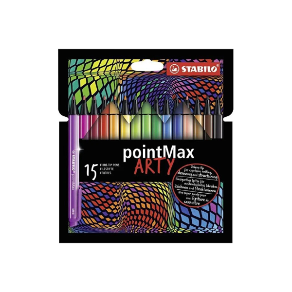 ماژیک 15 رنگ استابیلو مدل Point Max Arty