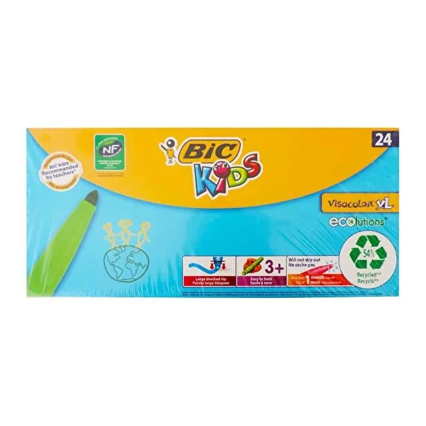 ماژیک 24 رنگ بیک سری Kids مدل Visacolor