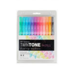 ماژیک دو طرفه 12 رنگ Tombow مدل Pastel