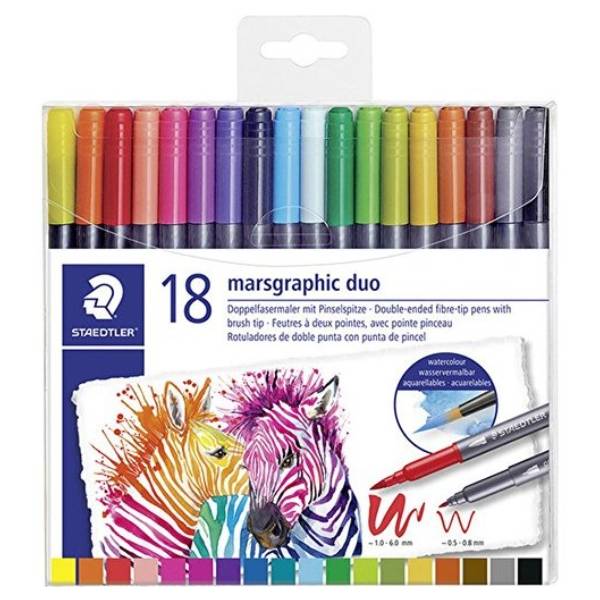 ماژیک دو طرفه استدلر مدل TB Watercolour Brush