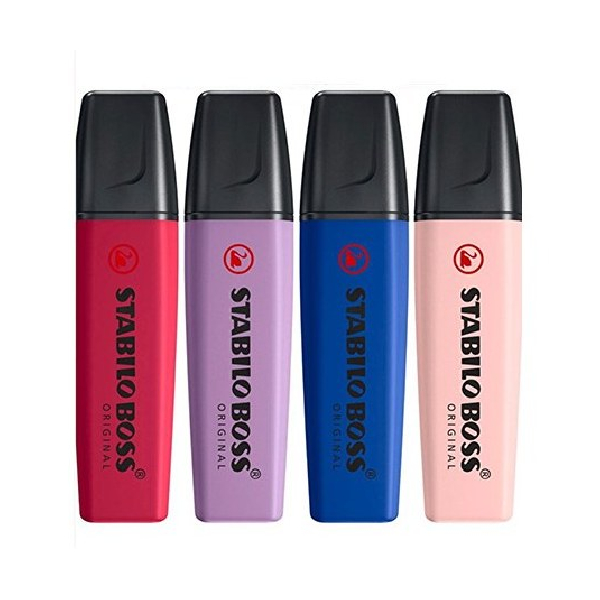 ماژیک هایلایتر 4 رنگ استابیلو مدل Nature Colors Wildflower Edition