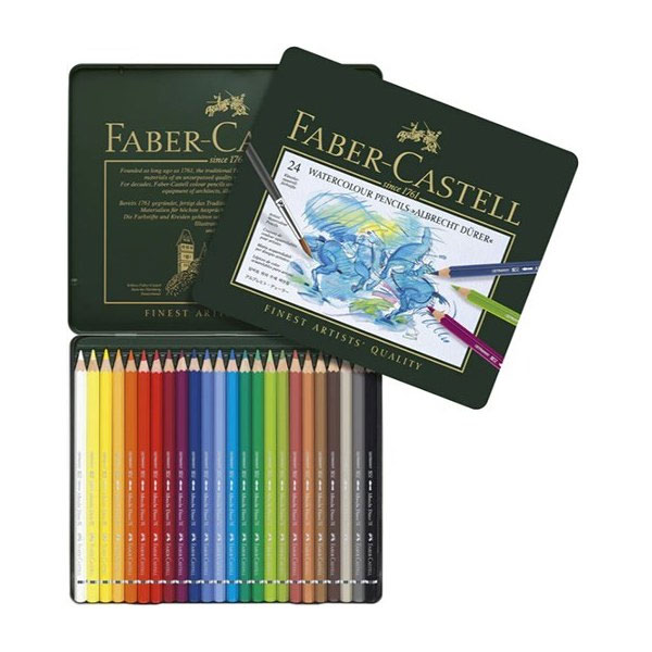 مداد آبرنگی 24 رنگ فابر کاستل مدل Albrecht Durer Aquarell