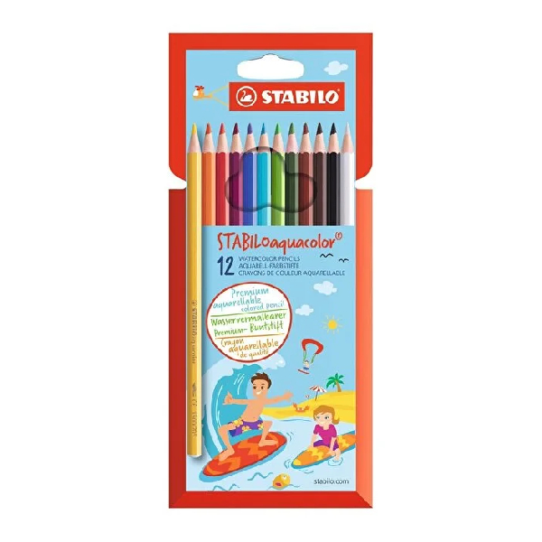 مداد رنگی 12 رنگ استابیلو مدل Aqua Color