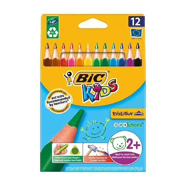 مداد رنگی 12 رنگ بیک سری Kids مدل Evolution