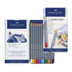 مداد رنگی 12 رنگ فابر کاستل مدل Goldfaber Aqua