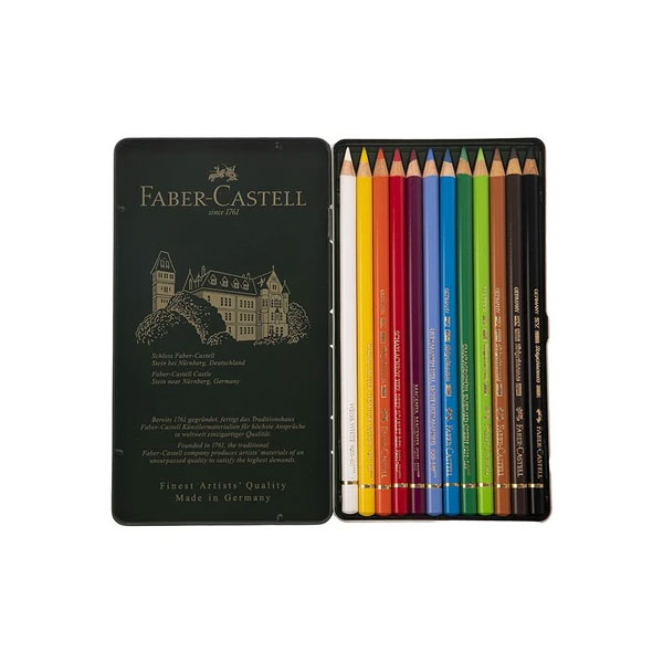 مداد رنگی 12 رنگ فابر کاستل مدل Polychromos