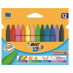 مداد شمعی 12 رنگ بیک سری Kids مدل Plastidecor