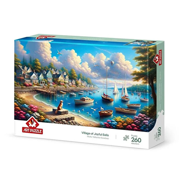 پازل 260 تکه آرت پازل مدل Village of Joyful Sails کد 40268