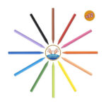 پاستل مومی 12 رنگ پاک شونده بیک سری Kids مدل Plastidecor-102
