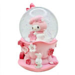 گوی برفی موزیکال مدل Pink Sakura Couple