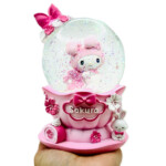 گوی برفی موزیکال مدل Pink Sakura Couple