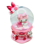 گوی برفی موزیکال مدل Pink Sakura Couple