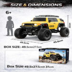 ماشین کنترلی آفرود 4WD KIZJORYA – Rock Crawler حرفه‌ای - Image 2