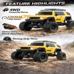 ماشین کنترلی آفرود 4WD KIZJORYA – Rock Crawler حرفه‌ای - Image 3