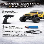 ماشین کنترلی آفرود 4WD KIZJORYA – Rock Crawler حرفه‌ای - Image 4