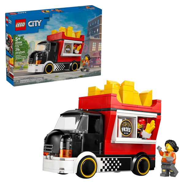 لگو-سری-سیتی-مدل-Fries-Food-Truck-کد-60488-101 لگو سری سیتی مدل Fries Food Truck کد 60488