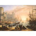 پازل 2000 تکه آناتولین طرح Sea Port At Sunset