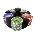 بسته 50 عددی ژتون بازی با هولدر پلاستیکی مدل Poker Chips Case