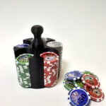 بسته 100 عددی ژتون بازی با هولدر پلاستیکی مدل Poker Chips Case