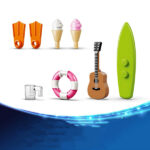 لگو سری دیزنی مدل Lilo and Stitch Beach Fun کد 43280