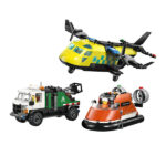 لگو سری سیتی مدل Airplane Service Truck & Hovercraft Remix کد 60505