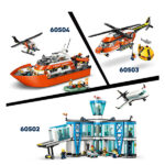 لگو سری سیتی مدل Airplane Service Truck & Hovercraft Remix کد 60505