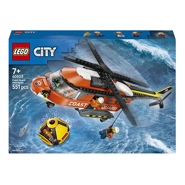 لگو سری سیتی مدل Coast Guard Helicopter and Rescue Boat کد 60503