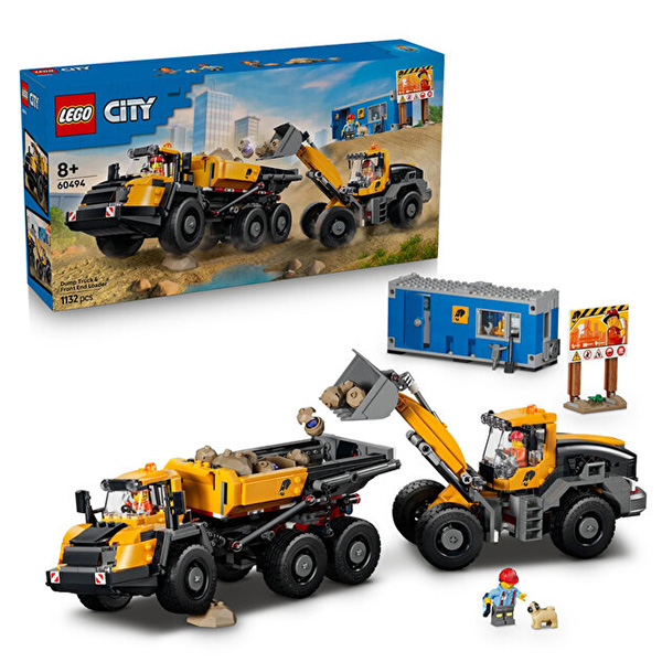 لگو سری سیتی مدل Dump Truck and Front Loader کد 60494