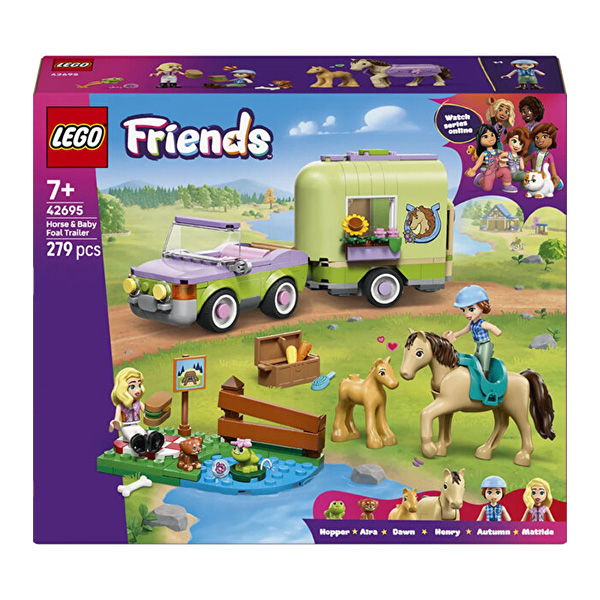 لگو سری فرندز مدل Horse Parent and Child Trailer کد 42695