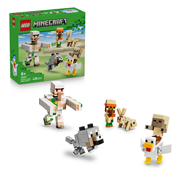 لگو سری ماینکرافت مدل Chicken Jockey Desert Attack کد 21592