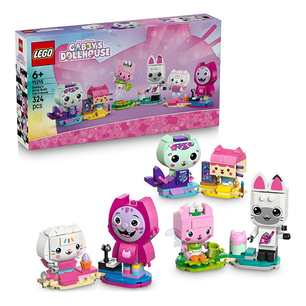 لگو سری گبیز دال هاوس مدل Gabby's Brick-Built Cat Friends کد 11215