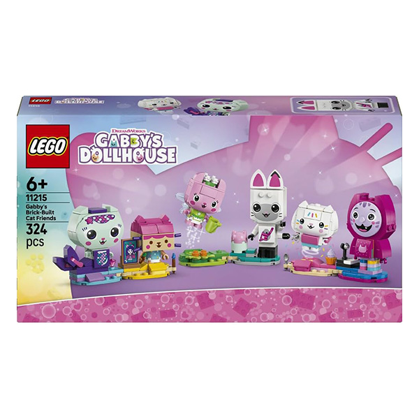 لگو سری گبیز دال هاوس مدل Gabby's Brick-Built Cat Friends کد 11215