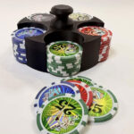 بسته 50 عددی ژتون بازی با هولدر پلاستیکی مدل Poker Chips Case