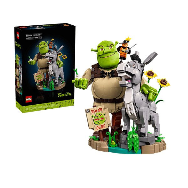 لگو سری شرک مدل Shrek, Donkey & Puss in Boots کد 72423