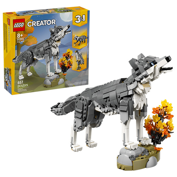 لگو سری کریتور مدل Forest Animals Gray Wolf کد 31393
