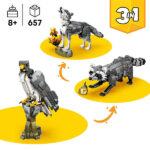 لگو سری کریتور مدل Forest Animals Gray Wolf کد 31393