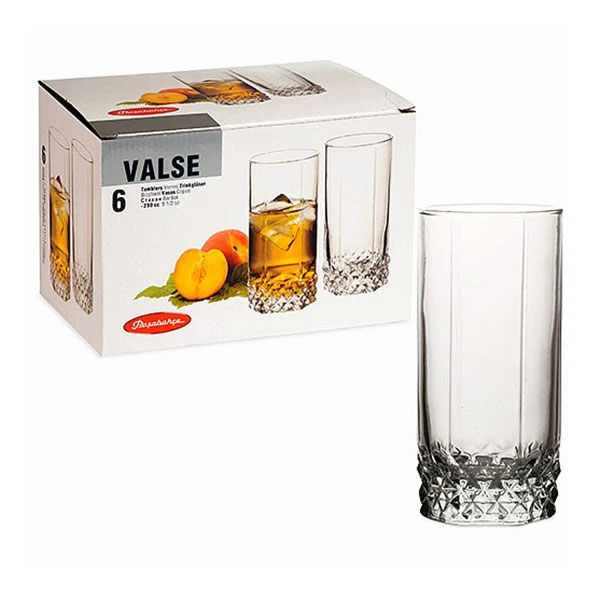 لیوان 290 سی سی پاشاباغچه مدل VALSE بسته 6 عددی کد 42942