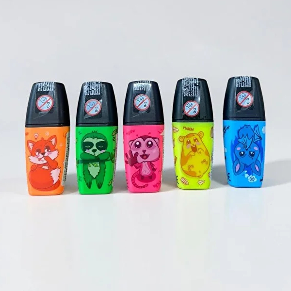 ماژیک هایلایتر 5 رنگ استابیلو مدل Animal Vibes