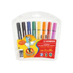 ماژیک رنگ آمیزی 8 رنگ استابیلو مدل Trio Scribbi