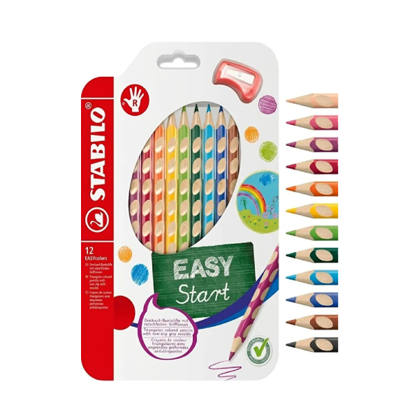 مداد رنگی 12 رنگ استابیلو مدل easycolors