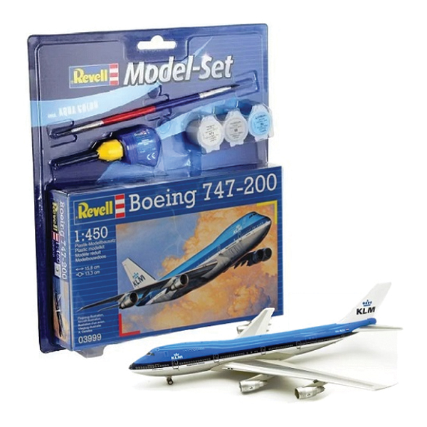 ماکت هواپیما ریول مدل Boeing 747-200 مقیاس 1:450 کد 63999