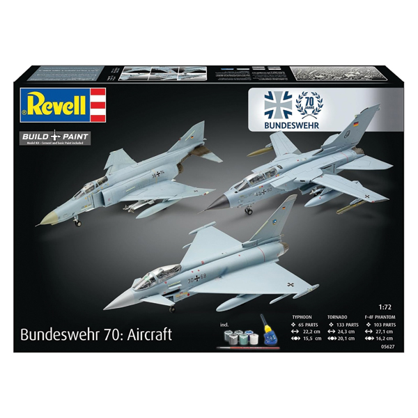 ماکت جنگنده ریول مدل Bundeswehr 70 Aircraft مقیاس 1:72 کد 05627 به همراه کیت رنگ آمیزی