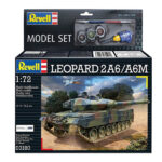 ماکت تانک ریول مدل Leopard 2A6/A6M مقیاس 1:72 کد 03180 با کیت رنگ آمیزی