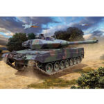 ماکت تانک ریول مدل Leopard 2A6/A6M مقیاس 1:72 کد 03180 با کیت رنگ آمیزی